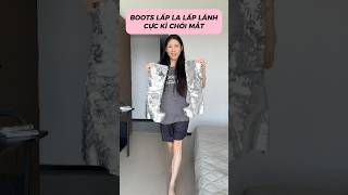 ĐÔI BOOTS LẤP LA LẤP LÁNH fashion stylish shorts [upl. by Atiuqihc]