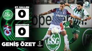 St Gallen 00 Trabzonspor Maç Özeti UEFA Avrupa Konferans Ligi PlayOff Turu  22082024 [upl. by Nilac]