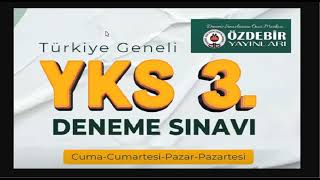 ÖZDEBİR TYT AYT 3 DENEME SINAVI 1213 OCAK 2024  ÖZDEBİR TYT DENEME CEVAP ANAHTARI 2024 [upl. by Georgie]