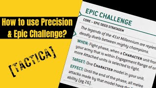 Precision and Epic Challenge Stratagem Warhammer 40k tactica [upl. by Nomzed]