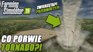 FARMING SIMULATOR 25 CO PORWIE TORNADO🤔🌪🟢ZWIERZĘTA I PRZEDMIOTY🤯👀🟢🚜 [upl. by Niwle656]