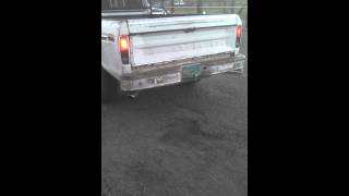 1979 Ford F250 300 I6 Exhaust [upl. by Ahsropal]