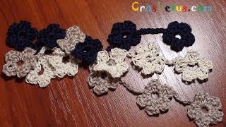 Easy Crochet Flowers for Beginners  Crochet Floral Cord Tutorial [upl. by Solitta872]