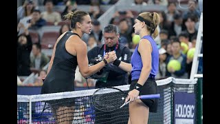 Top seed Sabalenka stunned by Muchova in Beijing last eight [upl. by Lawrence165]