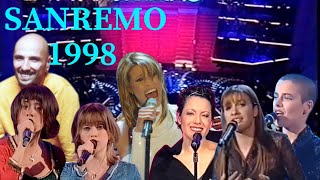 SANREMO 1998 TUTTE LE CANZONI ANNALISA MINETTI LISA ANTONELLA RUGGIERO [upl. by Gnolb]