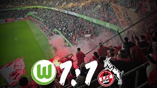 Wolfsburg  Köln 11 Stimmung Ultras Köln Auswärtsblock [upl. by Edholm]