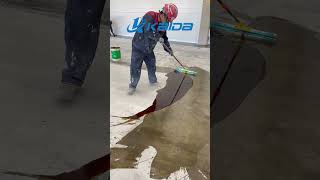 Floor Paint Demonstration Video epoxy [upl. by Aeneg]