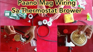 Paano Mag Wiring Sa Thermostat Brower [upl. by Atinahc]