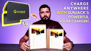 Charge ANYWHERE with SunJacks Powerful Solar Charger [upl. by Pooh]