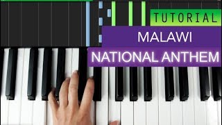 National Anthem Of Malawi Piano Tutorial [upl. by Vincelette]