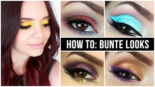 How To BUNTES AUGENMAKEUP  Tipps amp Tricks  Makeup 1x1 [upl. by Nwahsan]