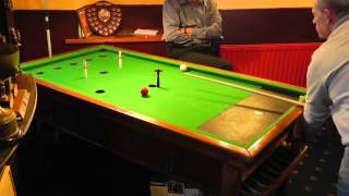 Guernsey Bar Billiards Singles KO SemiFinal 2013  Match 1  Game 2 [upl. by Ennayelsel]