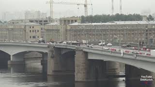 Sankt Petersburg Alexander Nevsky Bridge Timelapse Мост Александра Невского Newa Brücke [upl. by Bascomb]