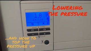 Vaillant EcoFit Pure 825 combi boiler How to lower the pressure and how to top the pressure up [upl. by Nilek]