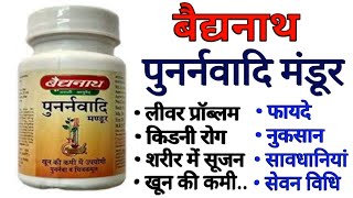 Baidyanath Punarnavadi Mandoor Benefits  Uses  Dosage  Side Effects  Health Benefits [upl. by Repsac]