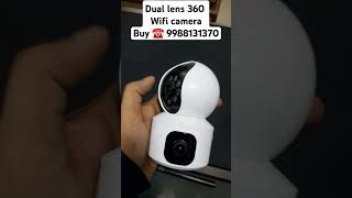 Dual lens 360 Wifi camera Buy ☎️ 9988131370 shorts Creative infotech ludhiana [upl. by Cordie547]