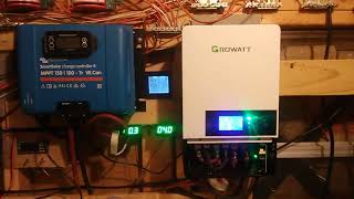 Bossrox DIY Solar  Showing off my new Growatt 120 amp charger [upl. by Ofloda]