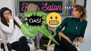 Farting in Public  Hair Salon Farts  Comedy Sketch [upl. by Reagen285]