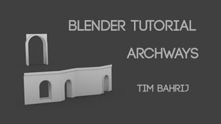 Blender archway topology tutorial Constraining tris [upl. by Ayyn]