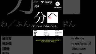 JLPT JLCT NAT N5 KANJI WITH STROKE ORDER [upl. by Butler]