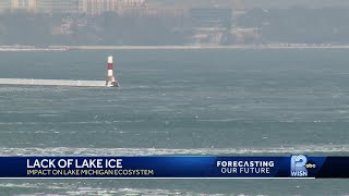 Lack of ice impacting Lake Michigans ecosystem [upl. by Lienet305]