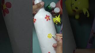 DIY Easy bottle idea ll shorts ll ytshorts ll craft ll paintellectualpriya [upl. by Northington]