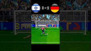 Israel vs Germany  Football match  Penalty shoot  fifa world cup 2026  realistic pes gaming 🤗 [upl. by Adnauqaj266]