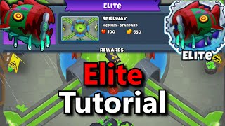 Bloonarius Elite Tutorial  Spillway  BTD6 [upl. by Bamberger527]