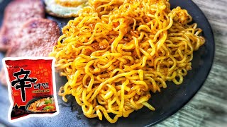 Nongshim Stir Fry Shin Ramen  Spicy Fire Noodles 🔥  Noodlers [upl. by Jacquetta]