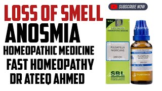 Anosmia  Loss of Smell Symptoms Cause amp Homeopathic Treatment [upl. by Annasor]