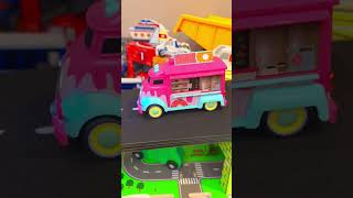 Food Truck Minicar Run Sounds amp Ramp Action [upl. by Hamal941]