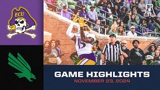 Game Highlights East Carolina vs North Texas Nov 23 2024 [upl. by Walling]