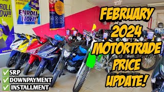 Motortrade February 2024 Price Update Monthly Cash Downpayment All Units Langga Gail [upl. by Krall]