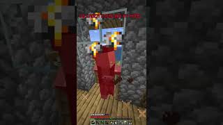 VILLAGER STEALING MY HOME minecraftfunny [upl. by Ewer]