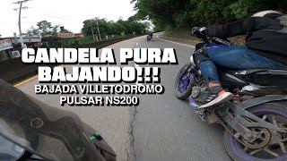 Candela pura bajando el Villetodromo 🔥🔥🔥  Pulsar Ns200 [upl. by Schouten]