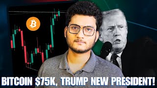 BITCOIN NEW ATH 756K TRUMP TAKES LEAD  Crypto Market Update [upl. by Irrab]