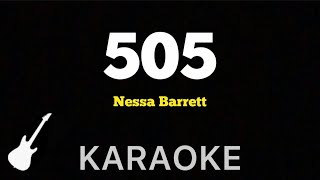 Nessa Barrett  505  Karaoke Guitar Instrumental [upl. by Dannel]