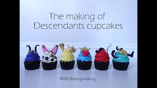 How to make Disney Descendants cupcakes [upl. by Gnouhp]