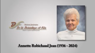 Annette Robichaud Jean 1936  2024 [upl. by Nanji]