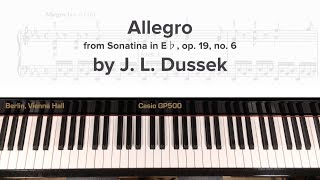 Allegro op19 no61 by J L Dussek [upl. by Myrtle]