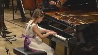 Alma playing Mozart piano concerto K246 with cadenza by Alma Deutscher [upl. by Nnylamme889]