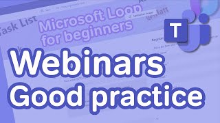 Microsoft Teams  How to Host a Webinar [upl. by Aihsyt]