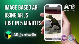 WebAR Image Tracking AR App in just 5 minutes without coding skillsNew 2020 Way  AR JS Studio [upl. by Iphlgenia]