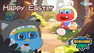 GoGoDinos Easter Egg Hunt🥚  Easter Special Adventure  🐰Easter Bunny  Dinosaur for Kids  Cartoon [upl. by Emmett]