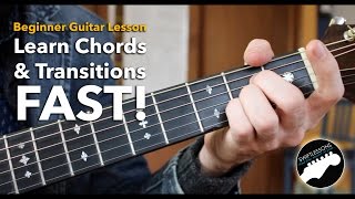 Beginner Guitar Tutorial  How to Learn Chords Fast amp Build Smoother Transitions [upl. by Enialed]