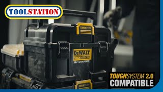 DeWalt ToughSystem 20 Charger Box – Dual Charging amp Battery Storage in One  Toolstation [upl. by Chuch]