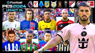 PES 2024 LEGACY V4  Option File PES 2021 actualizado al 2024  Tutorial PS4  PS5  PC [upl. by Danas896]