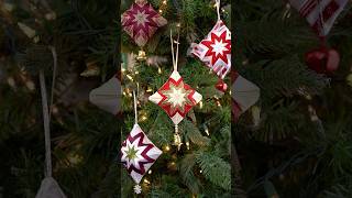 Create a beautiful ornament with your favorite ribbons quilting diyornaments [upl. by Dulsea793]