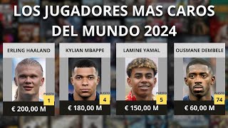 LOS JUGADORES DE FUTBOL MAS CAROS DEL MUNDO  2024  100 JUGADORES [upl. by Okin397]