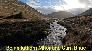 Beinn Iutharn Mhòr and Càrn Bhac from Inverey [upl. by Saideman]